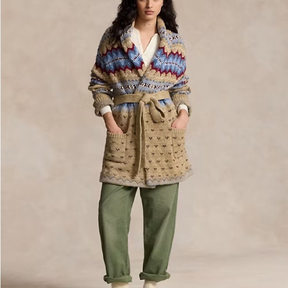 Polo by Ralph Lauren Wool-Blend Shawl Cardigan - Picture 12 of 12